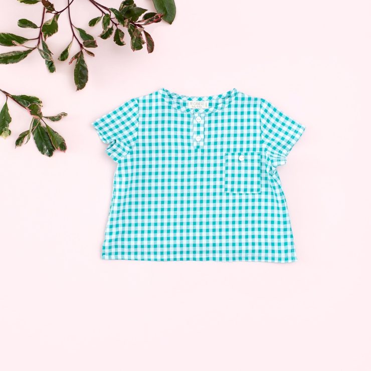 CAMISA NIÑO VICHY PISCINA MI CANESÚ