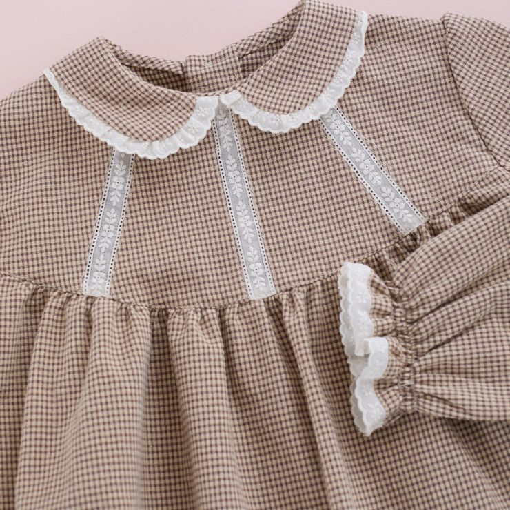 CAMISA ENTREDOS VICHY CHOCOLATE MI CANESU