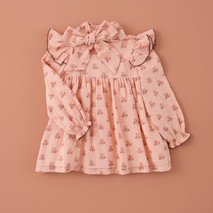 VESTIDO LAZO  GASA SILVESTRE MI CANESU