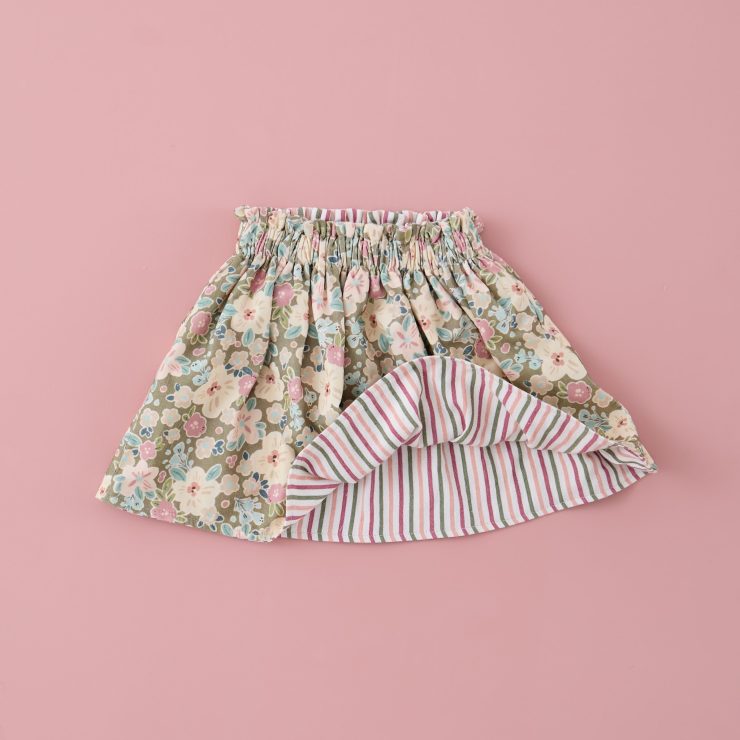 FALDA REVERSBLE MICROPANA BLOOMS MI CANESU