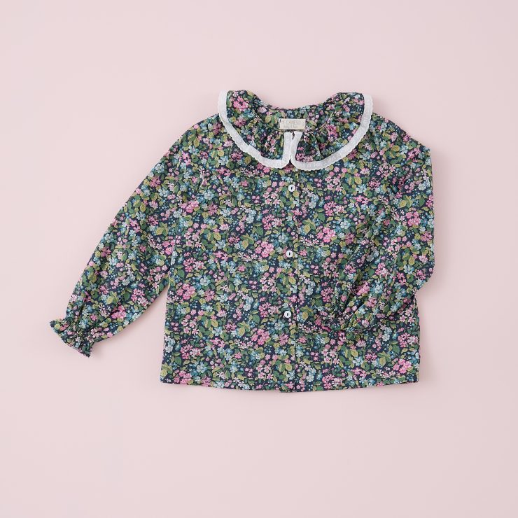 CAMISA CUELLO VOLANTE LIBERTY BOTANICO MI CANESU