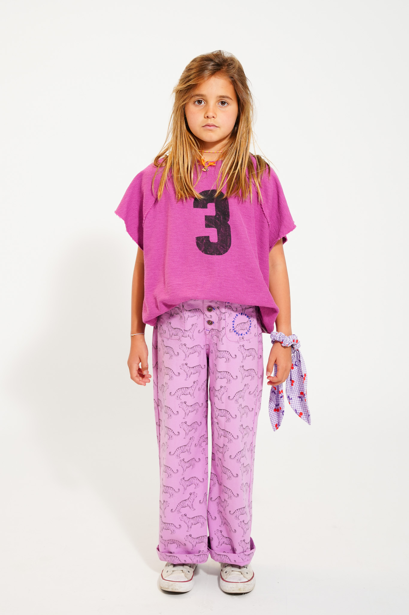 PANTALON FLARE LAVANDA TIGERS PIUPIUCHICK - Imagen 2