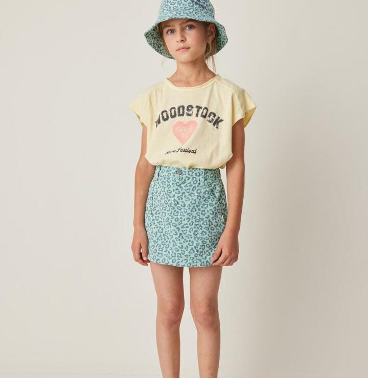 FALDA PRINT VERDE TOCOTO VINTAGE