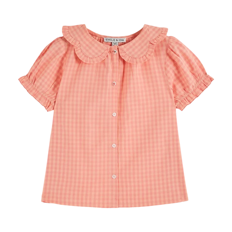 BLUSA VICHY CORAL EMILE ET IDA