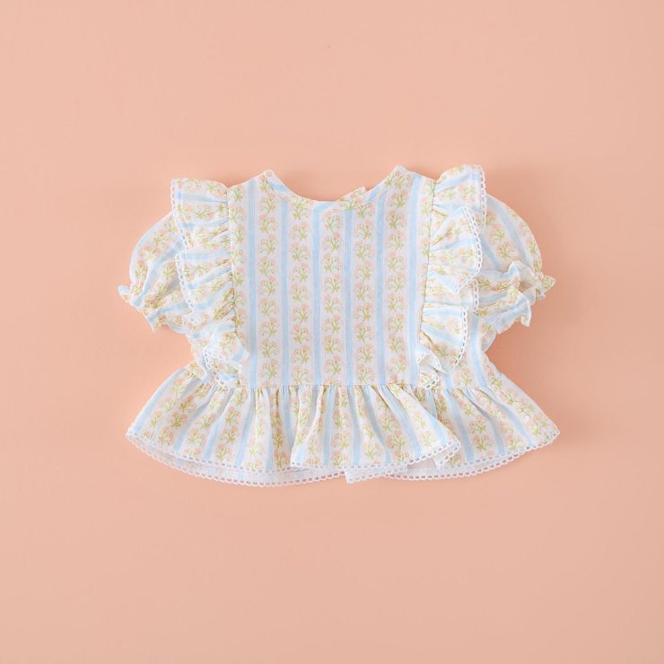 BLUSA VOLANTE RAMILLETE MI CANESU