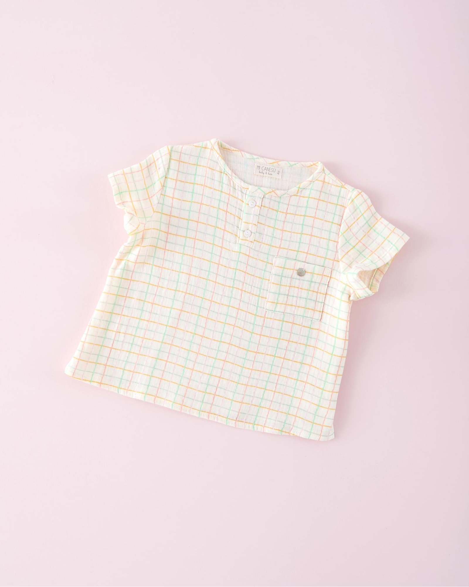 CAMISA CUADRITO COLORIN MI CANESU