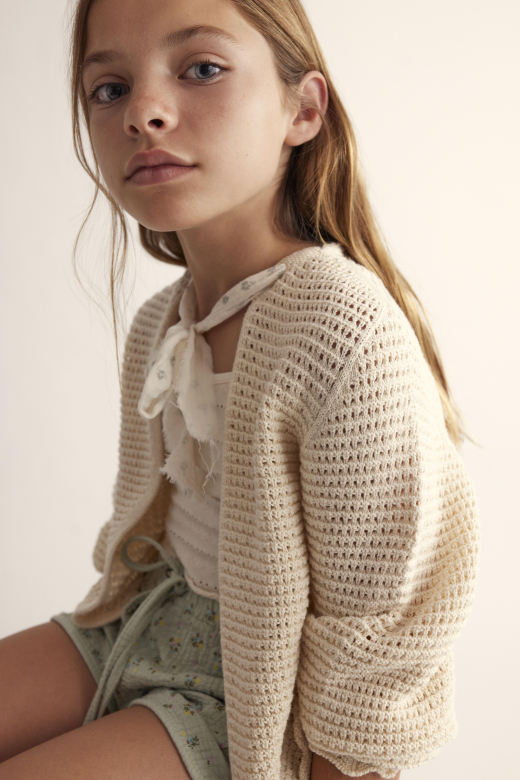 CHAQUETA PUNTO LAZO BEIGE