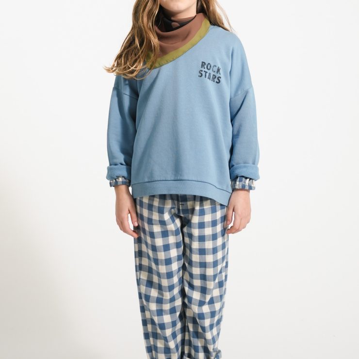 PANTALON UNISEX VICHY AZUL PIUPIUCHICK