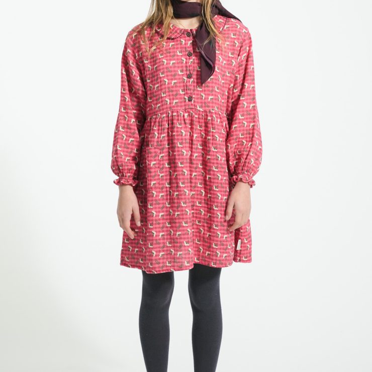 VESTIDO FLORES ROSA PIUPIUCHICK