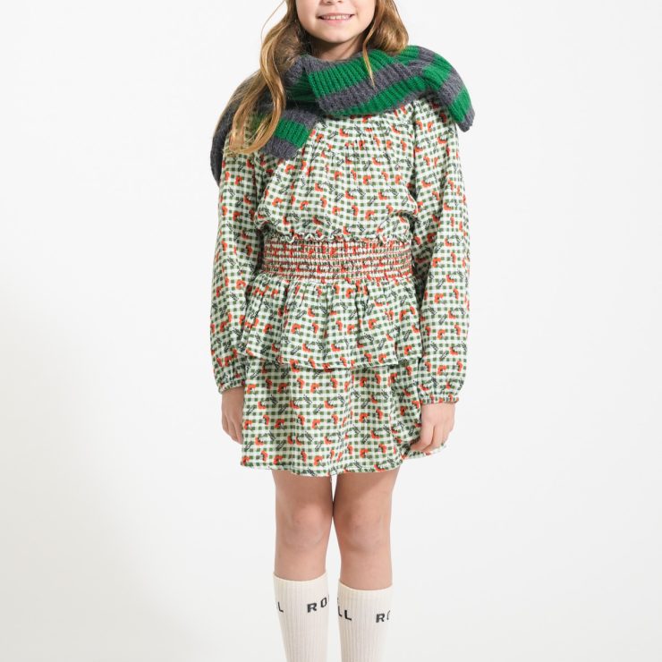 BLUSA FLORES VERDE PIUPIUCHICK