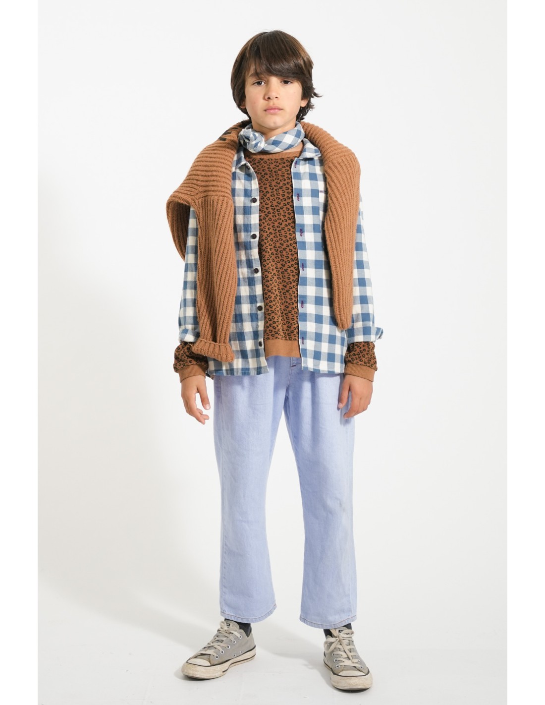 CAMISA NIÑO CUADRO VICHY AZUL PIUPIUCHICK