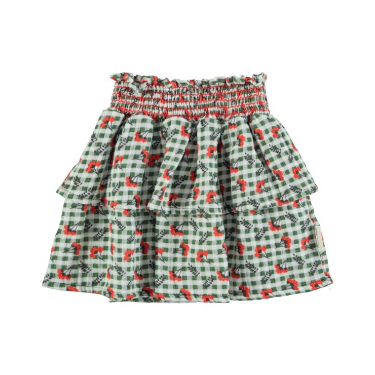 FALDA FLORES VERDE PIUPIUCHICK