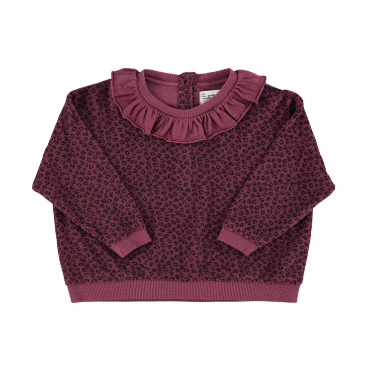 SUDADERA PRINT CUELLO BURDEOS PIUPIUCHICK