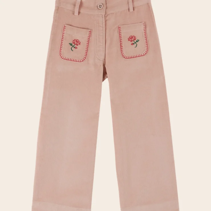 PANTALON TERCIOPELO BORDADOS EMILE ET IDA