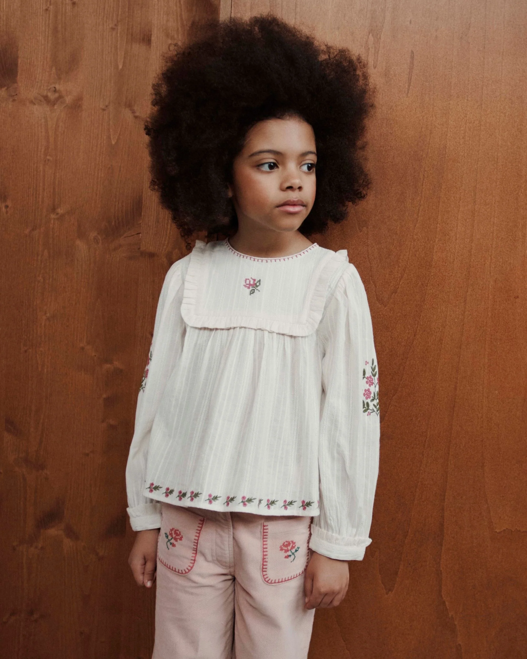 PANTALON TERCIOPELO BORDADOS EMILE ET IDA - Imagen 2