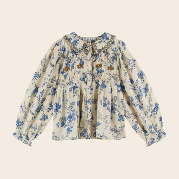 BLUSA SMOKE AZUL EMILE ET IDA