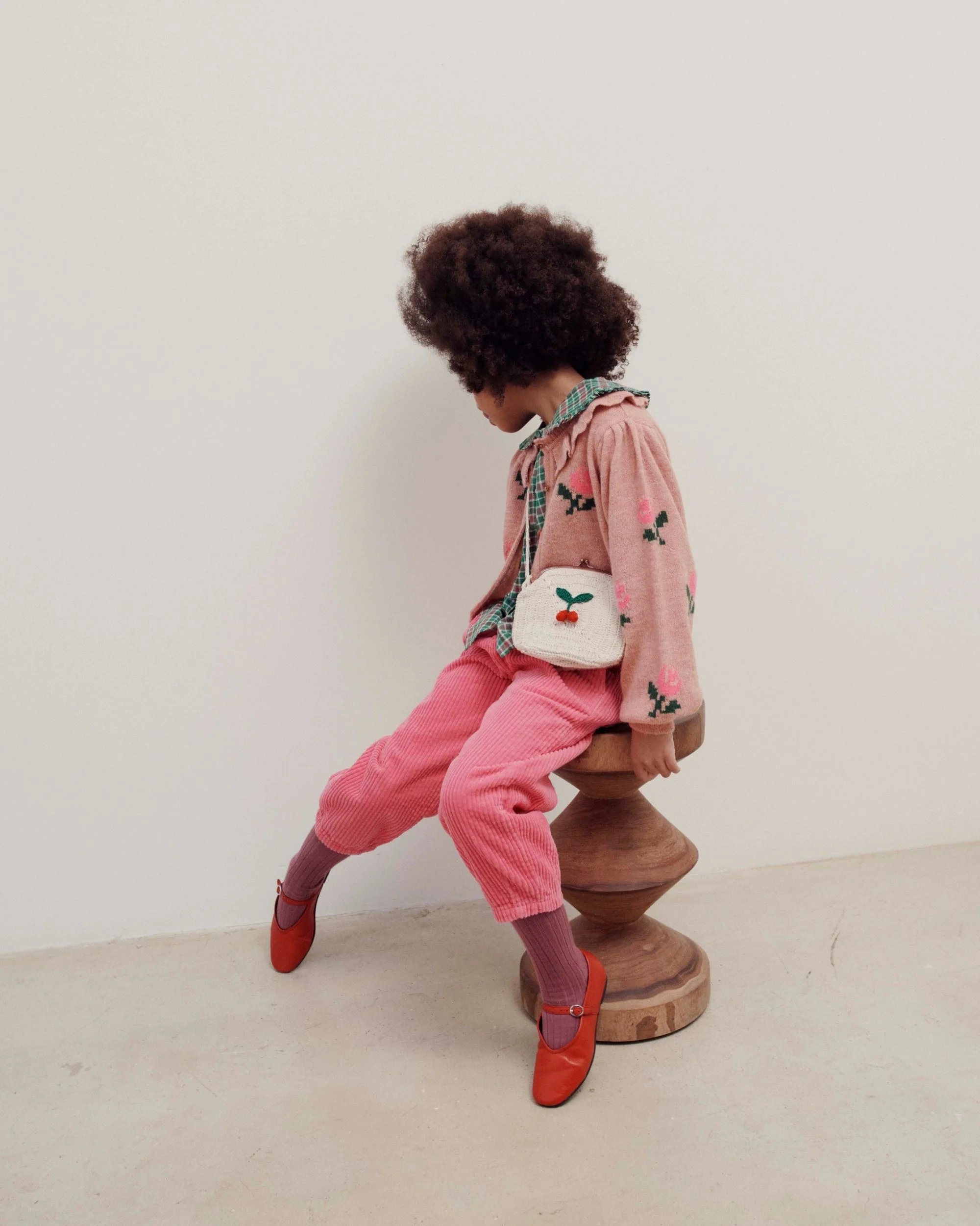 CHAQUETA PUNTO FLOR ROSA EMILE ET IDA