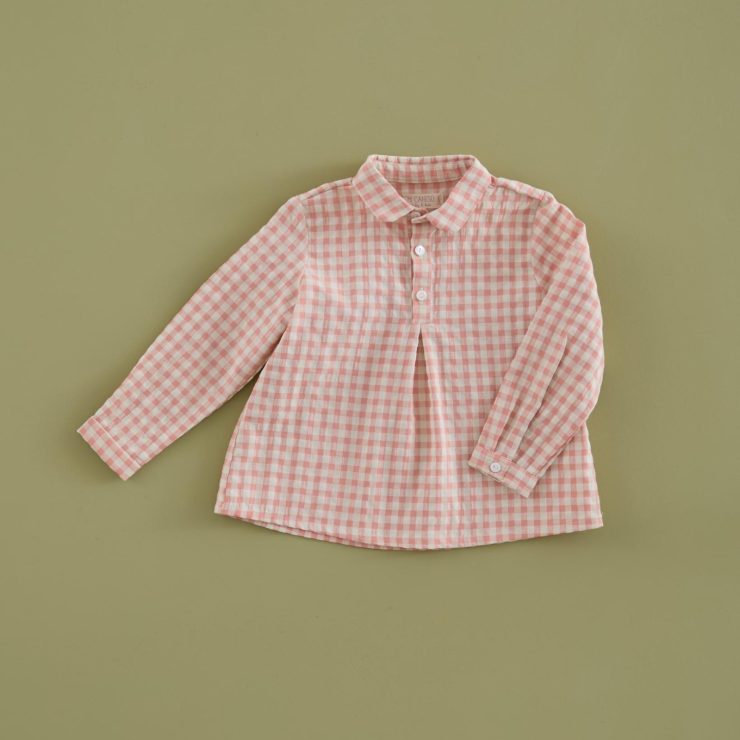 POLERA VICHY COLORETE MI CANESU