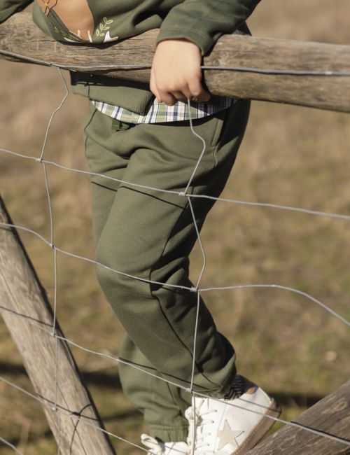 PANTALON ELASTICO VERDE MI CANESU