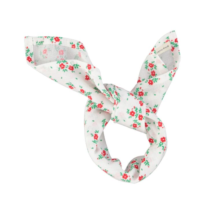 BANDANA FLORES ROJAS PIUPIUCHICK