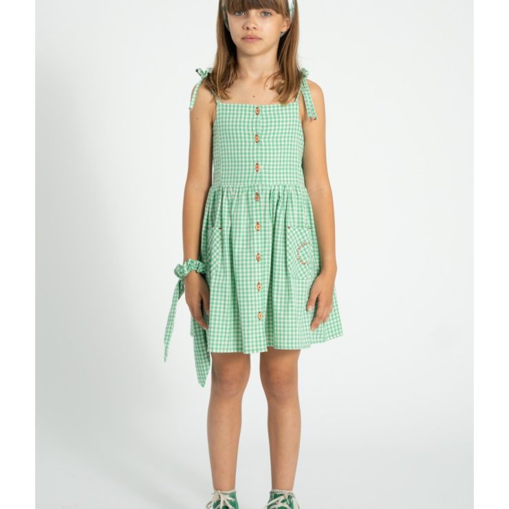 VESTIDO VICHY VERDE PIUPIUCHICK