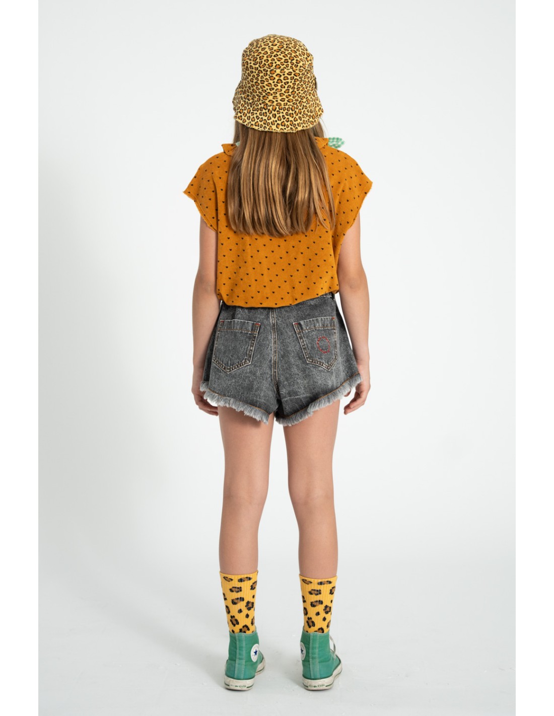 SHORT NEGRO LAVADO PIUPIUCHICK - Imagen 2