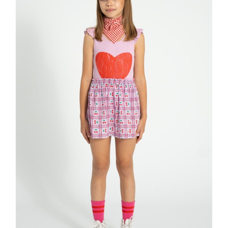 FALDA LILA CEREZAS PIUPIUCHICK