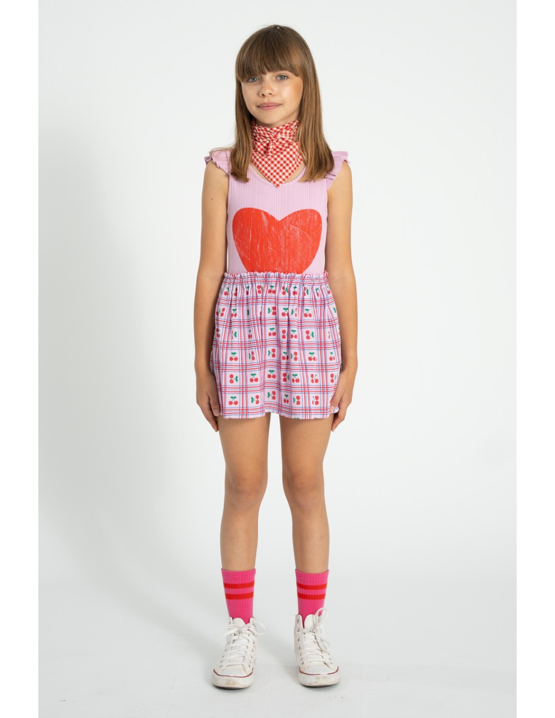 FALDA LILA CEREZAS PIUPIUCHICK