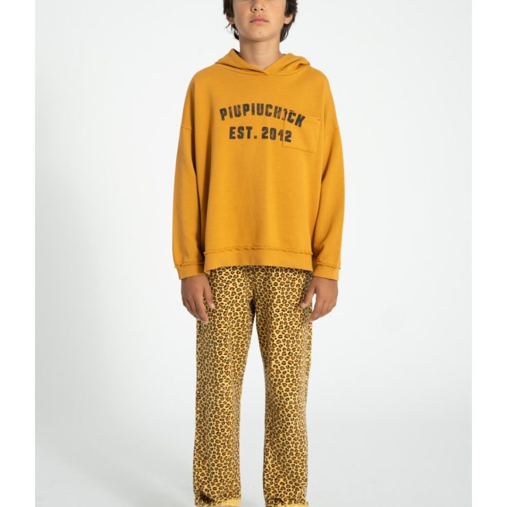 SUDADERA CAPUCHA MOSTAZA PIUPIUCHICK