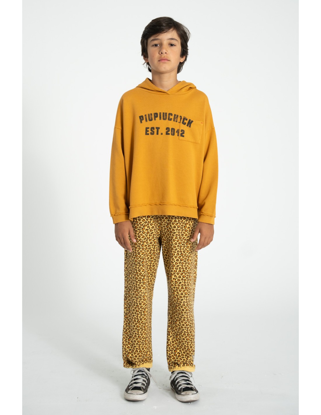 SUDADERA CAPUCHA MOSTAZA PIUPIUCHICK