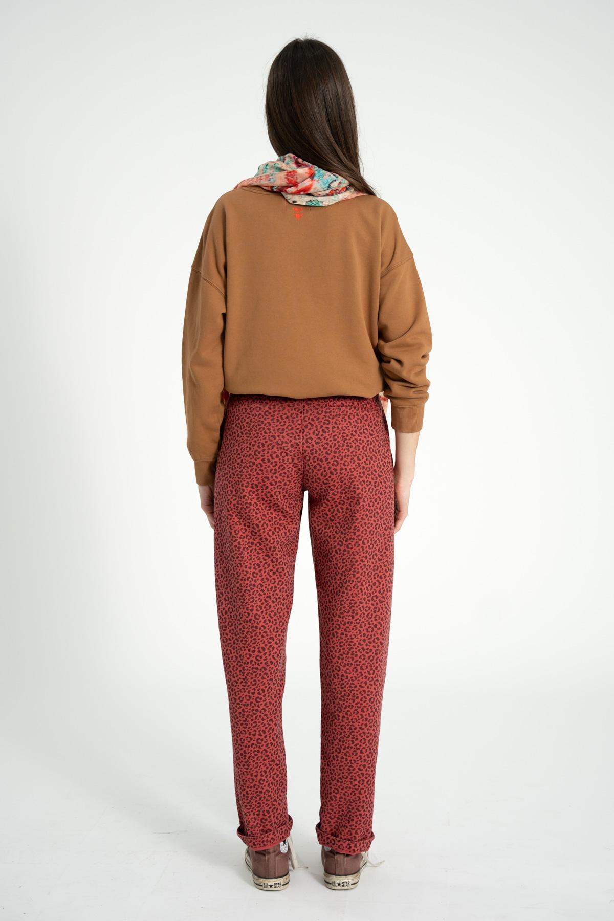 PANTALON PRINT ROJO SISTERS DEPARTMENT - Imagen 3