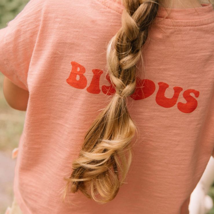 CAMISETA BISOUS ROSA BUHO