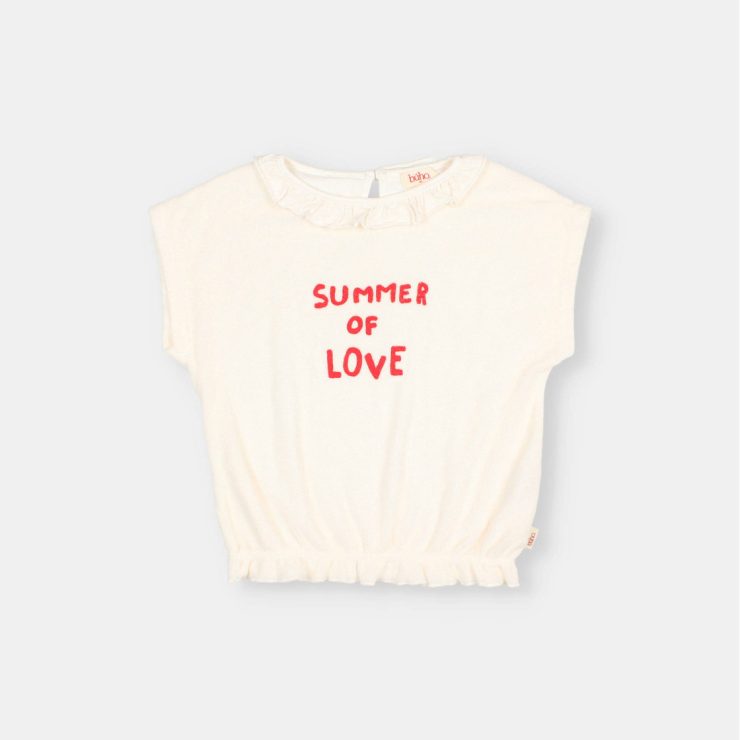 CAMISETA GIRLY RIZO BLANCA BUHO