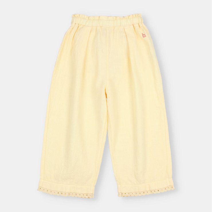 PANTALON ALGODON AMARILLO BUHO