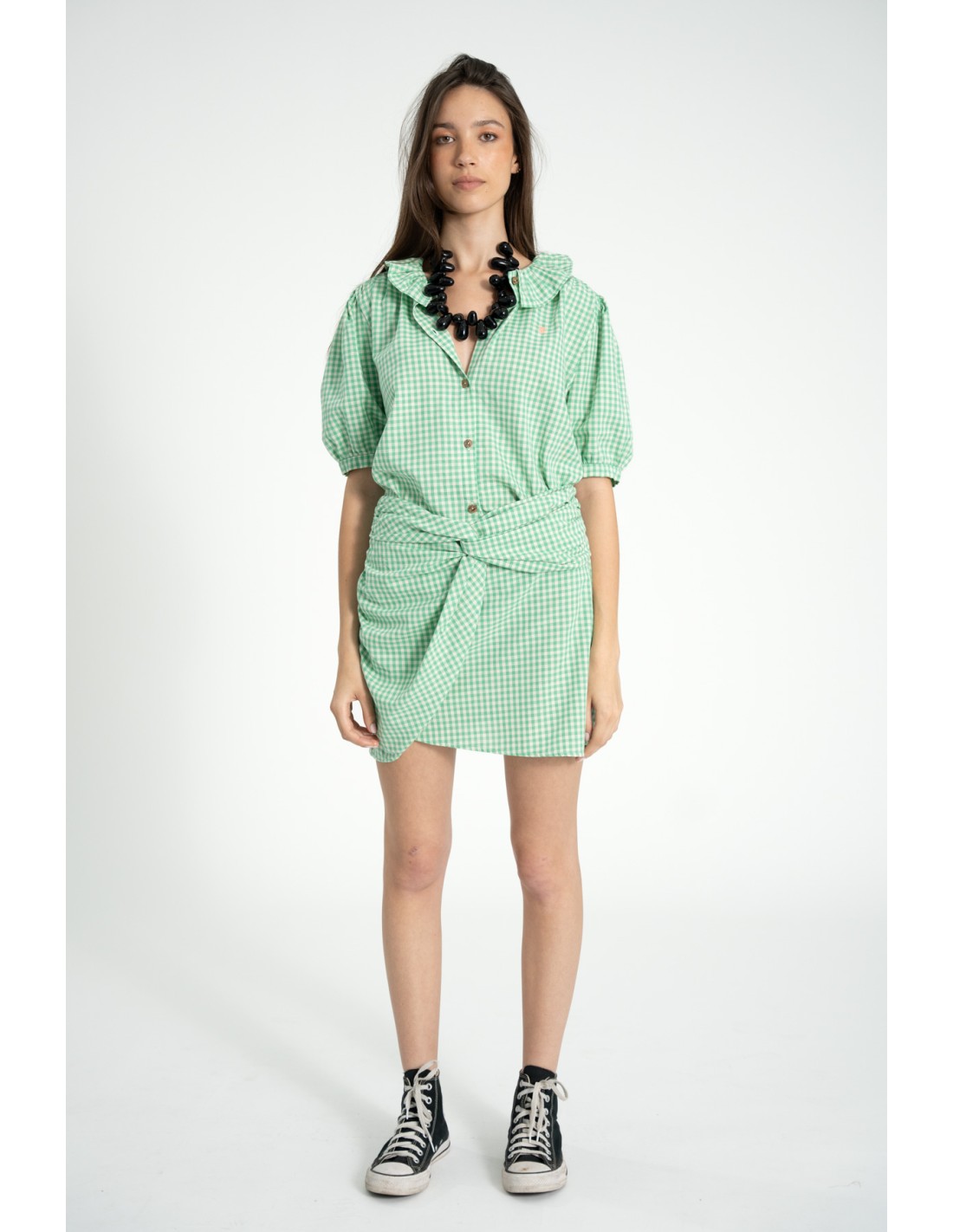 FALDA VICHY VERDE SISTERS DEPARTMENT