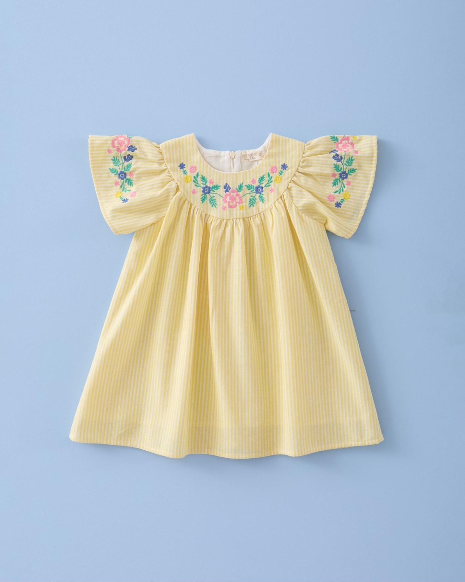 VESTIDO BORDADO RAYAS MI CANESU