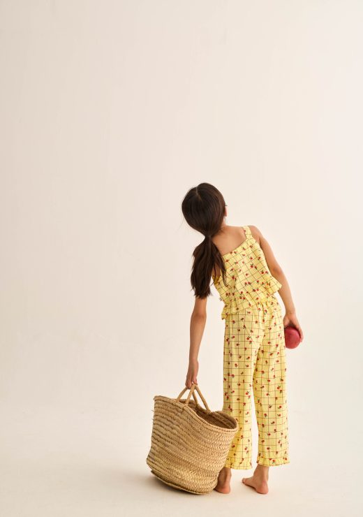 PANTALON CUADROS AMARILLO COZMO