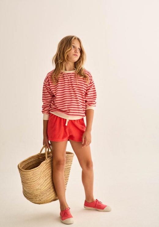 SUDADERA TOALLA RAYAS COZMO