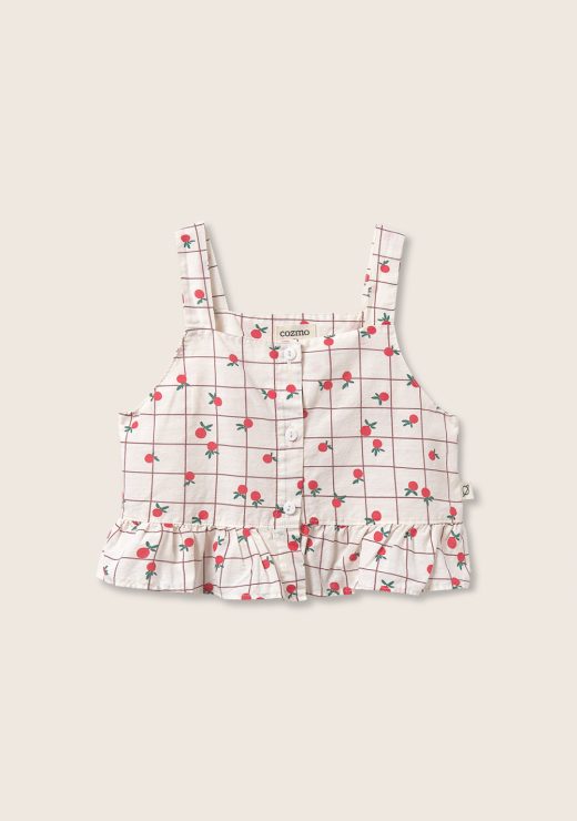 TOP CUADROS FRUTAS BLANCO COZMO