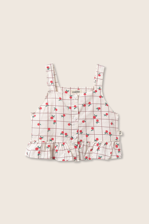 TOP CUADROS FRUTAS BLANCO COZMO