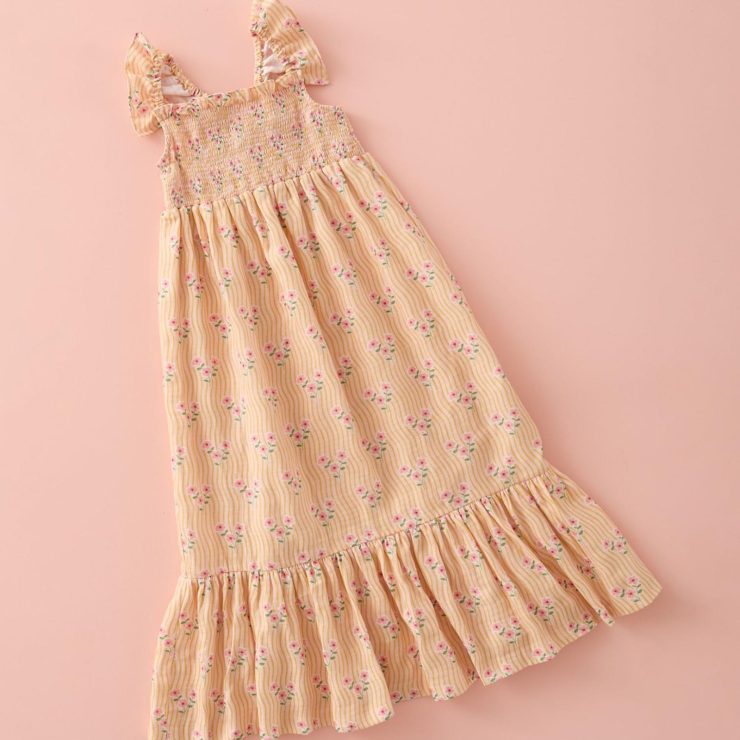 VESTIDO MIDI RAMILLETE MI CANESU