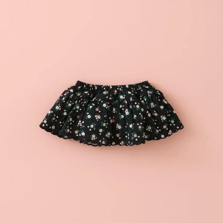 MINIFALDA BRAGUITA ONDAS FLORES MI CANESU