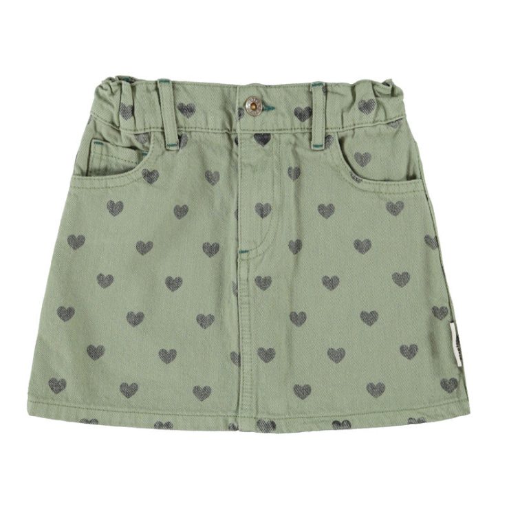 FALDA CORAZONES VERDE PIUPIUCHICK
