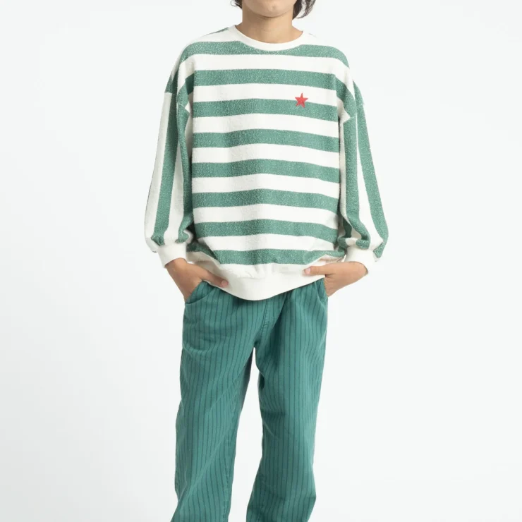SUDADERA RAYAS VERDES PIUPIUCHICK