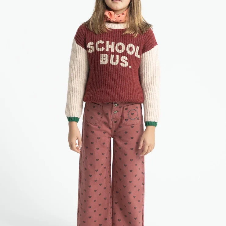 PANTALON BURDEOS CORAZONES PIUPIUCHICK